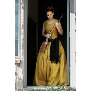 Gold Silk dress